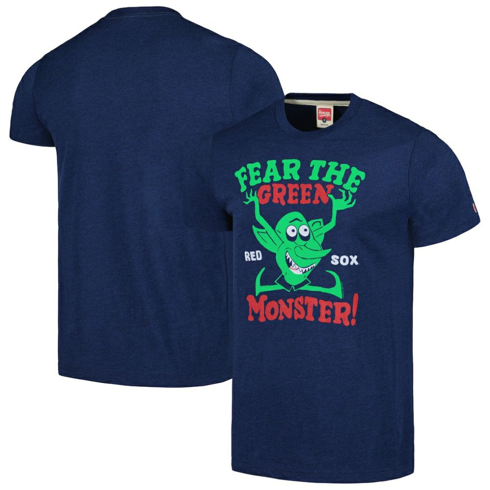 MLB Boston Red Sox Homage Doodle Collection The Green Monster Tri-Blend T-Shirt