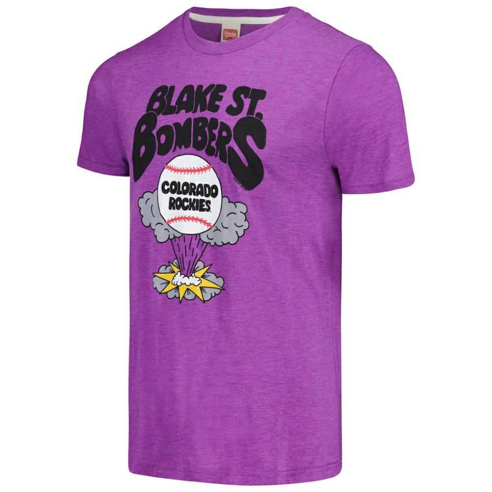 MLB Colorado Rockies Homage Doodle Collection Blake St. Bombers Tri-Blend T-Shirt