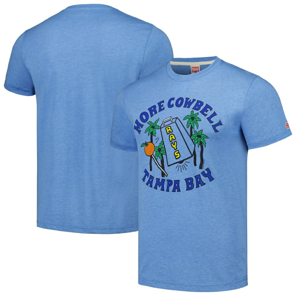 MLB Tampa Bay Rays Homage Doodle Collection More Cowbell Tri-Blend T-Shirt