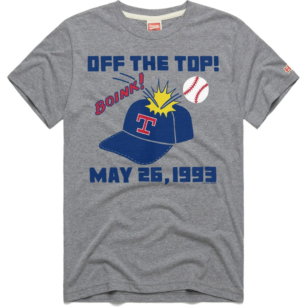 MLB Texas Rangers Homage Doodle Collection Off the Top Tri-Blend T-Shirt