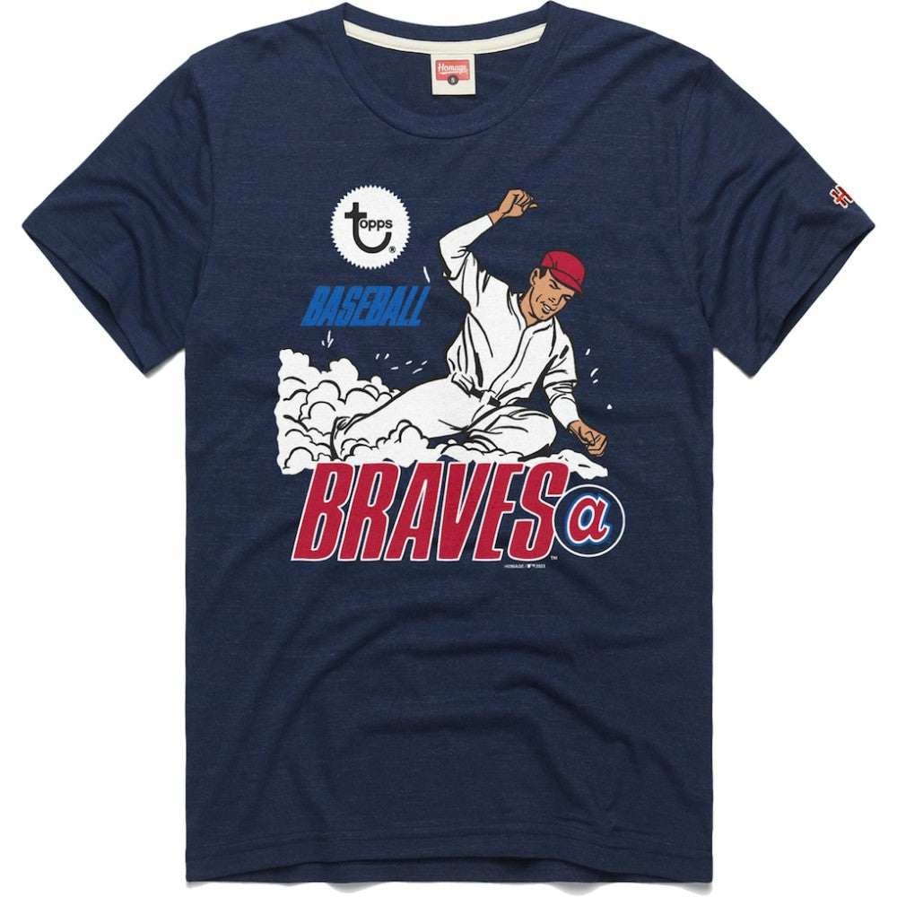MLB Atlanta Braves Homage x Topps Tri-Blend T-Shirt