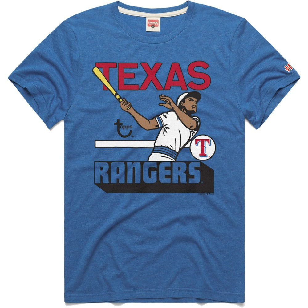 MLB Texas Rangers Homage x Topps Tri-Blend T-Shirt