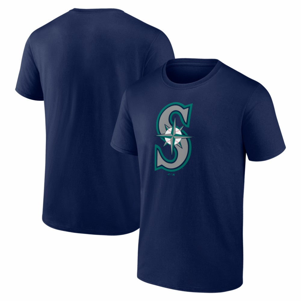 MLB Seattle Mariners Logo Athletic Official Logo T-Shirt