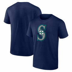 MLB Seattle Mariners Logo Athletic Official Logo T-Shirt