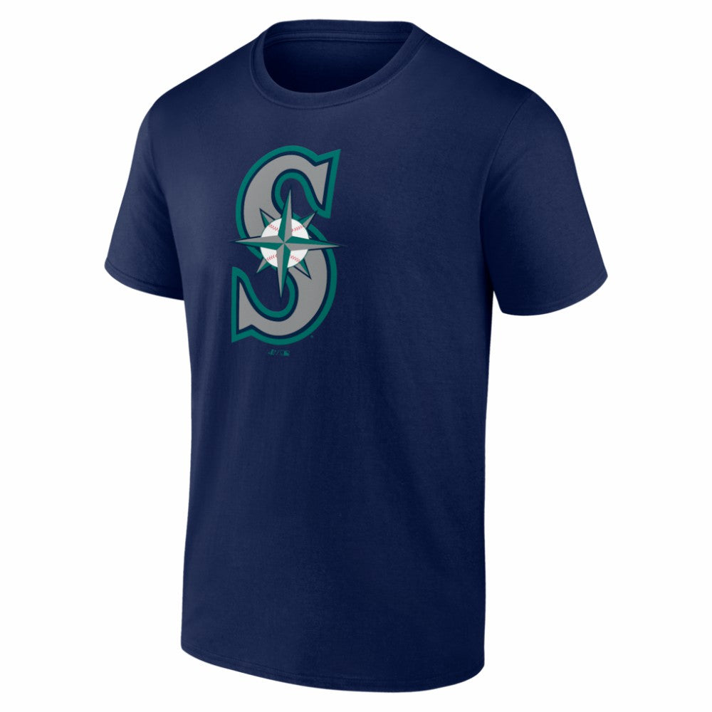 MLB Seattle Mariners Logo Athletic Official Logo T-Shirt
