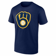 MLB Milwaukee Brewers Logo Athletic Official Logo T-Shirt