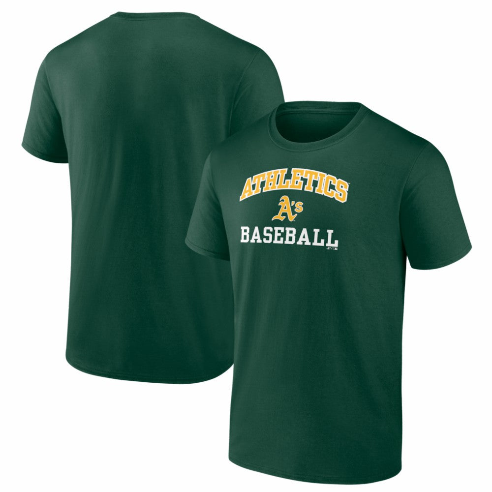 MLB Athletics Logo Athletic Heart and Soul T-Shirt