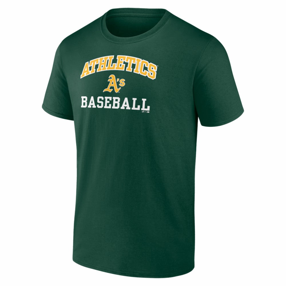 MLB Athletics Logo Athletic Heart and Soul T-Shirt