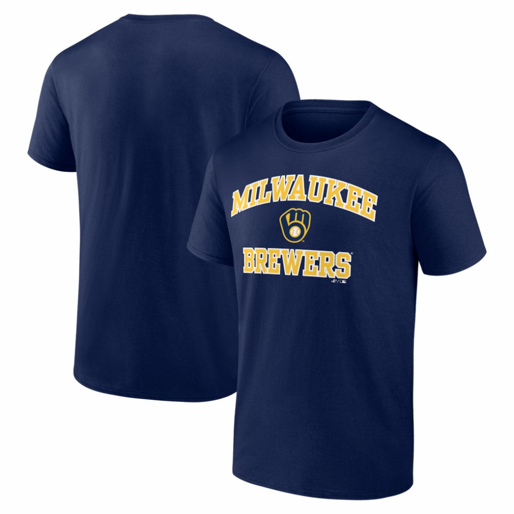 MLB Milwaukee Brewers Logo Athletic Heart and Soul T-Shirt