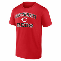 MLB Cincinnati Reds Logo Athletic Heart and Soul T-Shirt