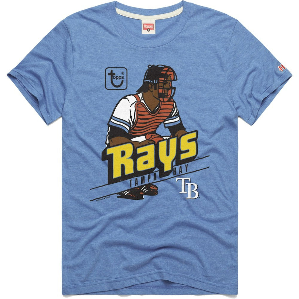 MLB Tampa Bay Rays Homage x Topps Tri-Blend T-Shirt