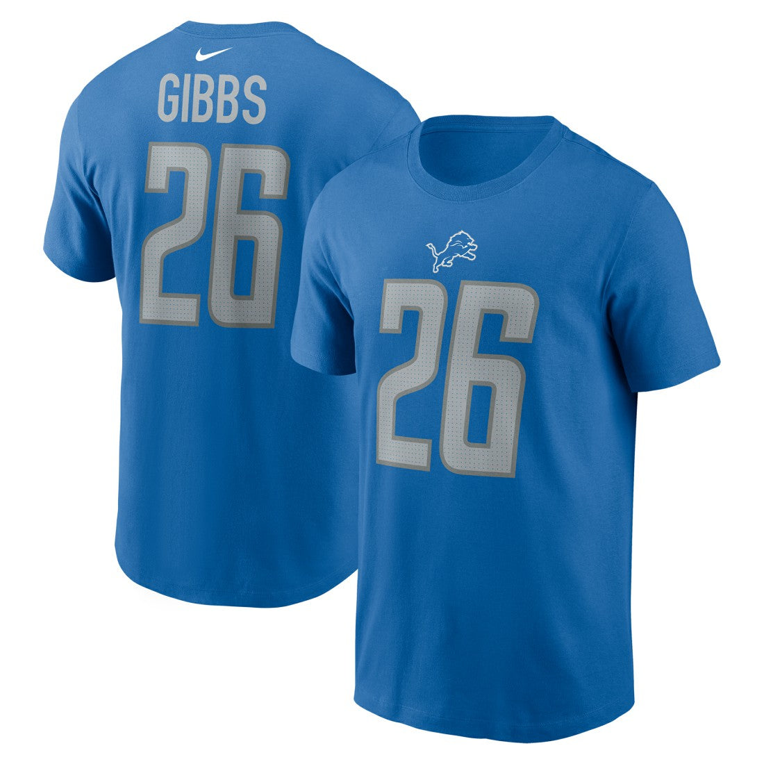 Jahmyr Gibbs  2023 NFL Draft First Round Pick Player Name & Number T-Shirt - Detroit Lions