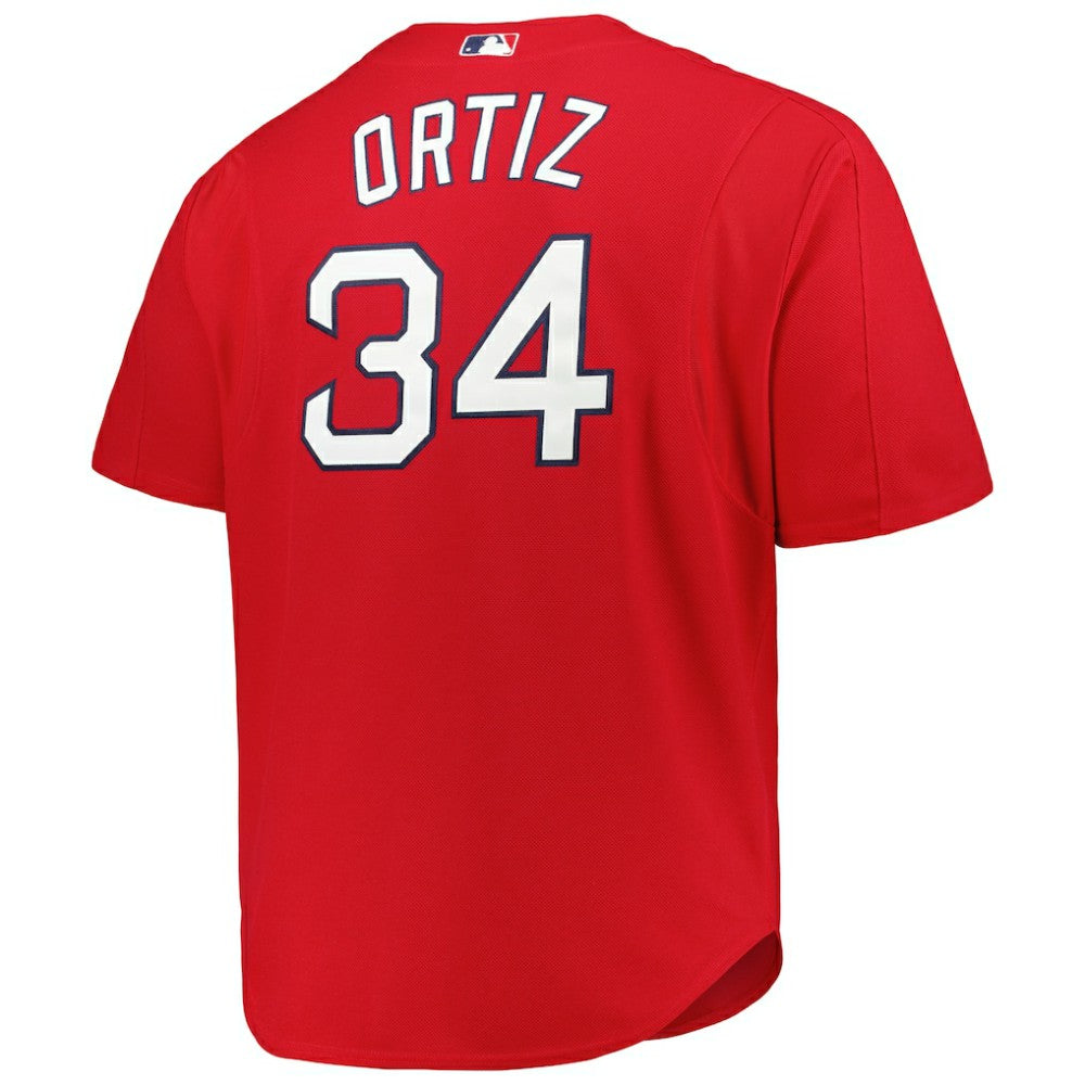 MLB David Ortiz Boston Red Sox Mitchell & Ness Big & Tall Cooperstown Mesh Batting Practice Jersey