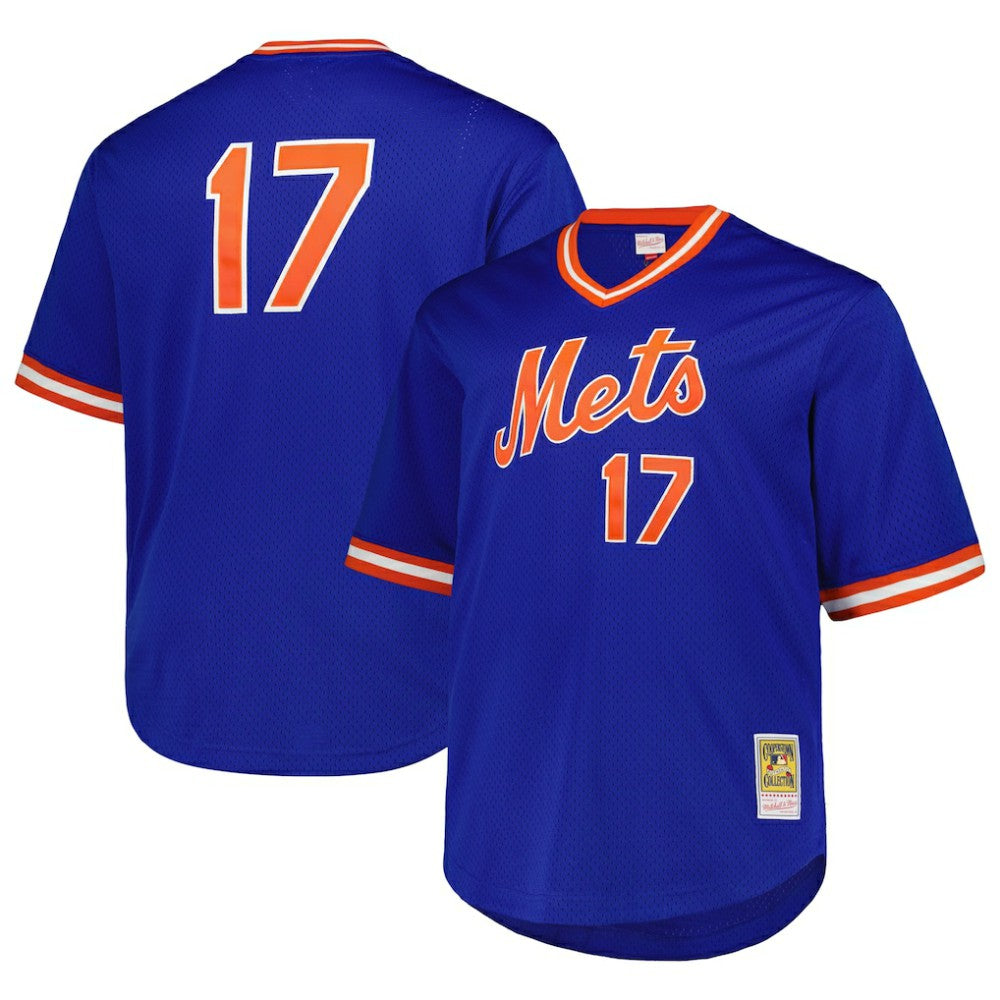 MLB Keith Hernandez New York Mets Mitchell & Ness 1986 Cooperstown Collection Mesh Pullover Jersey