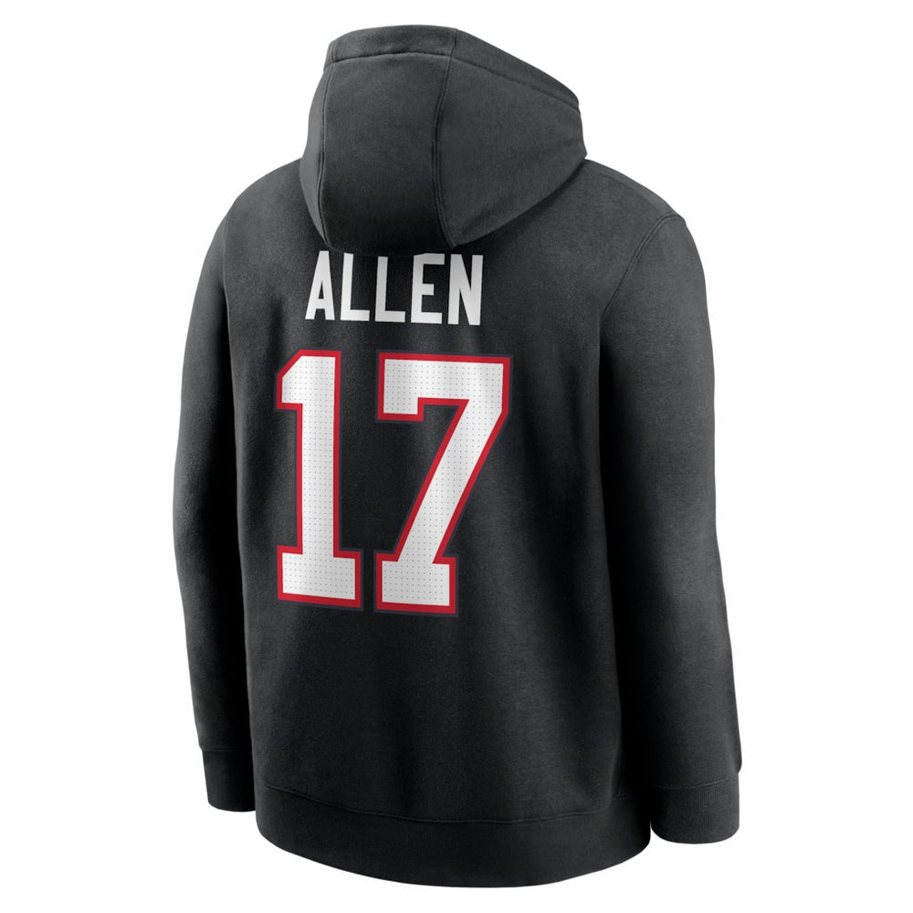 Josh Allen  Name & Number Fleece Hoodie - Buffalo Bills