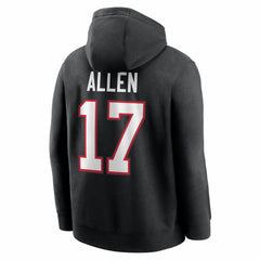 Josh Allen  Name & Number Fleece Hoodie - Buffalo Bills