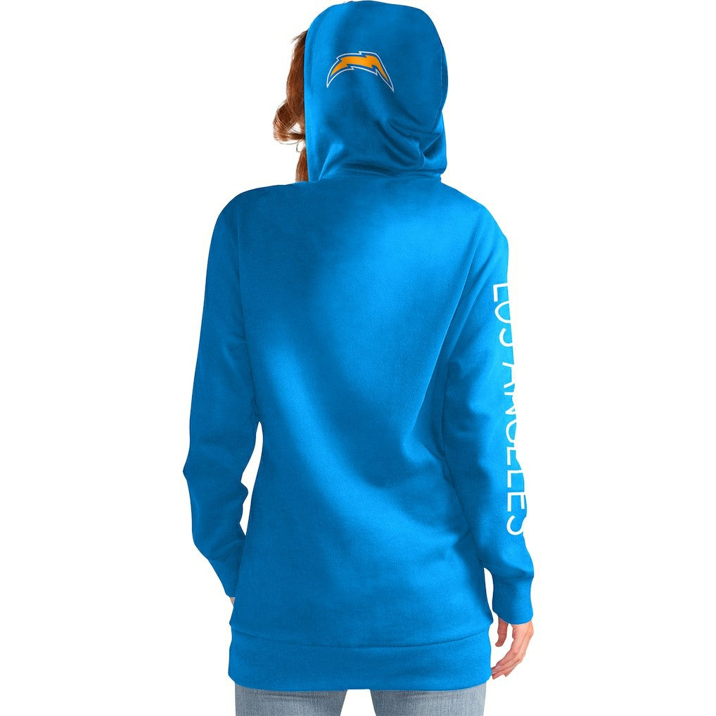 G-III 4Her by Carl Banks Women's Extra Inning Pullover Hoodie - Los Angeles Chargers