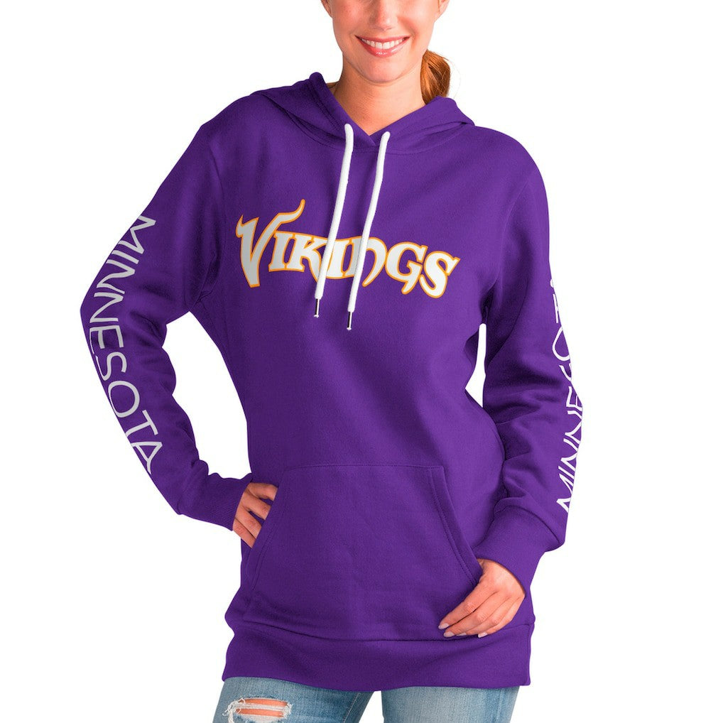 G-III 4Her by Carl Banks Women's Extra Inning Pullover Hoodie - Minnesota Vikings
