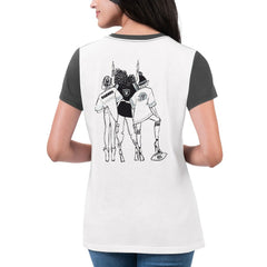 G-III 4Her by Carl Banks Women's Fashion Illustration T-Shirt - Las Vegas Raiders