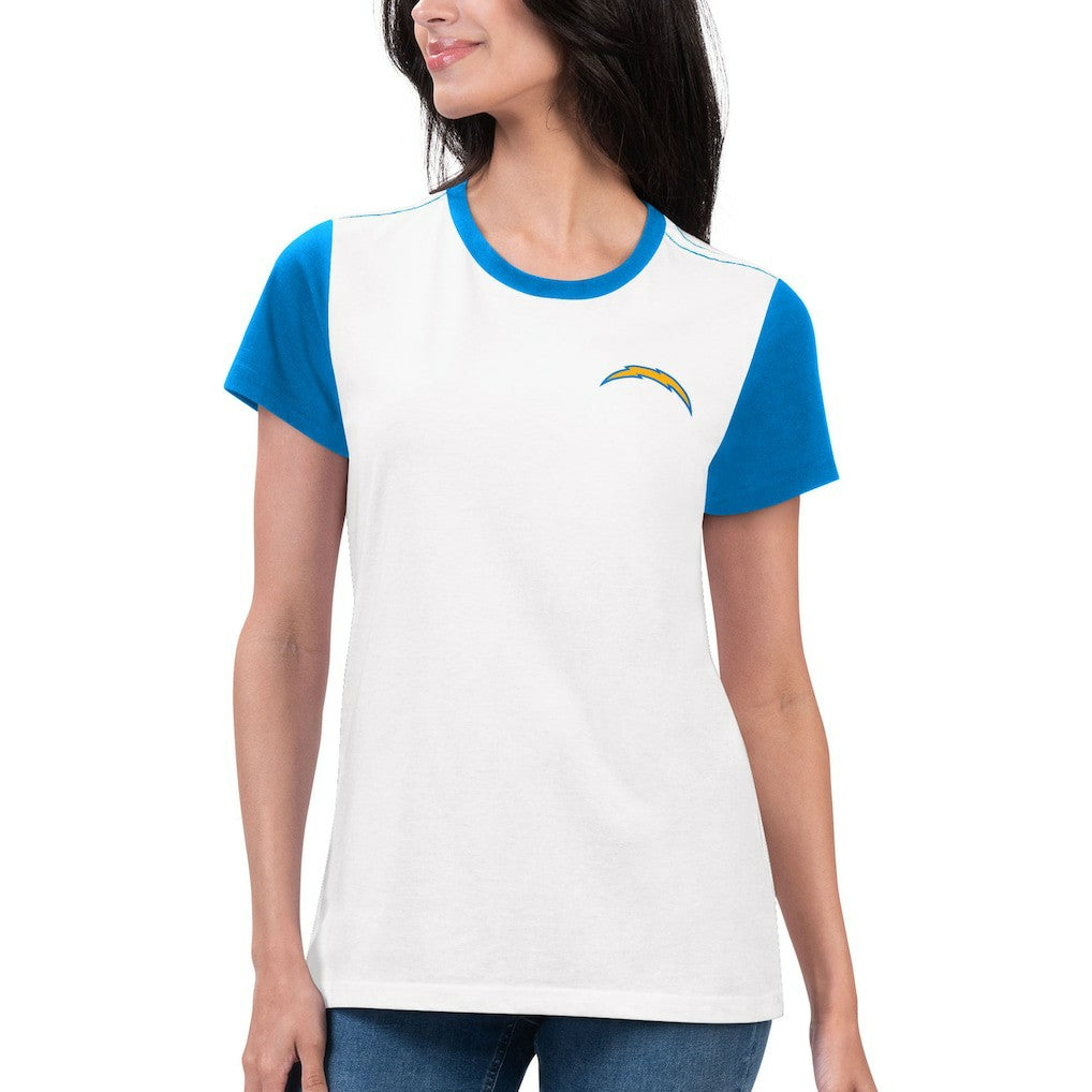 G-III 4Her by Carl Banks Women's Fashion Illustration T-Shirt - Los Angeles Chargers