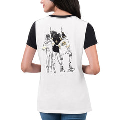 G-III 4Her by Carl Banks Women's Fashion Illustration T-Shirt - New Orleans Saints