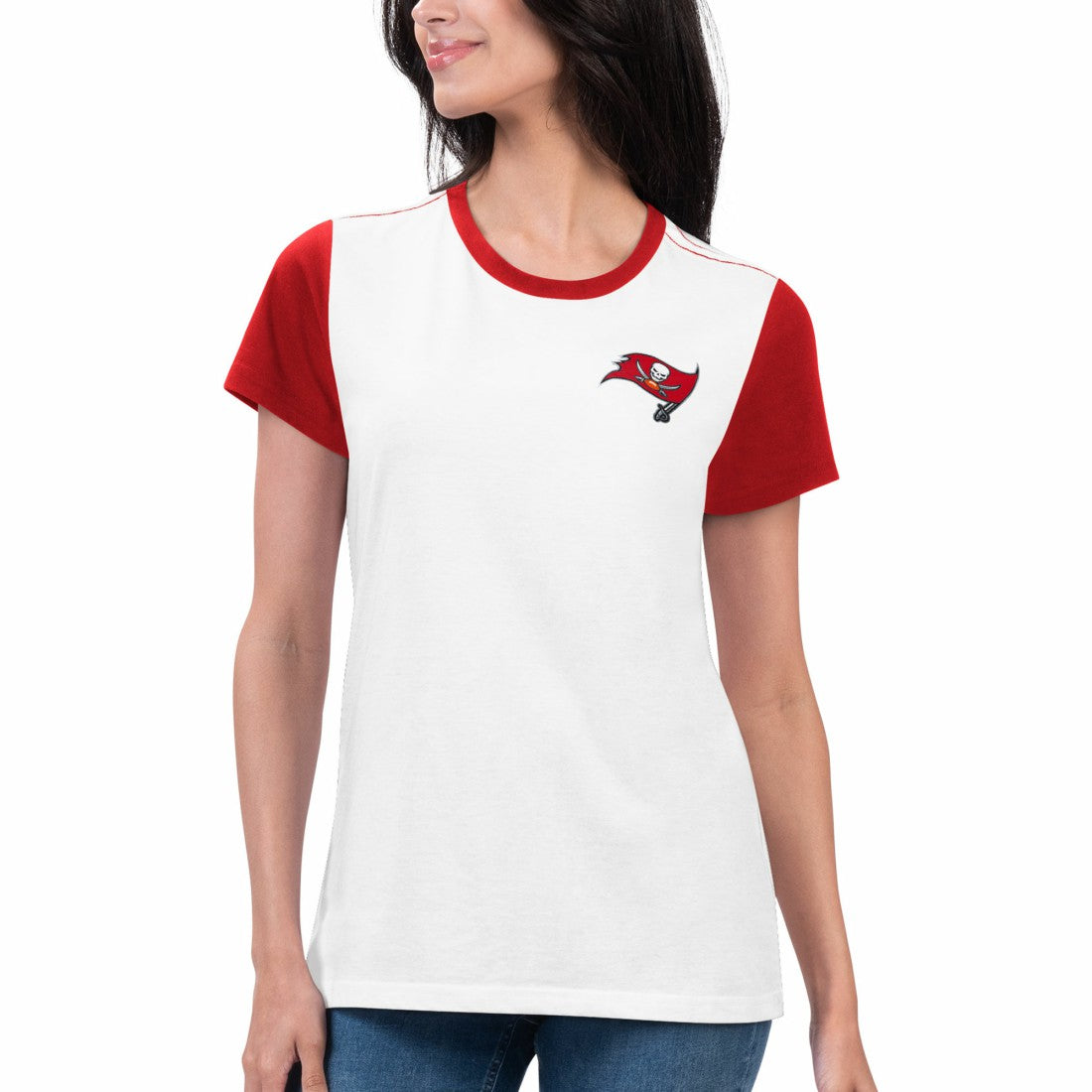 G-III 4Her by Carl Banks Women's Fashion Illustration T-Shirt - Tampa Bay Buccaneers