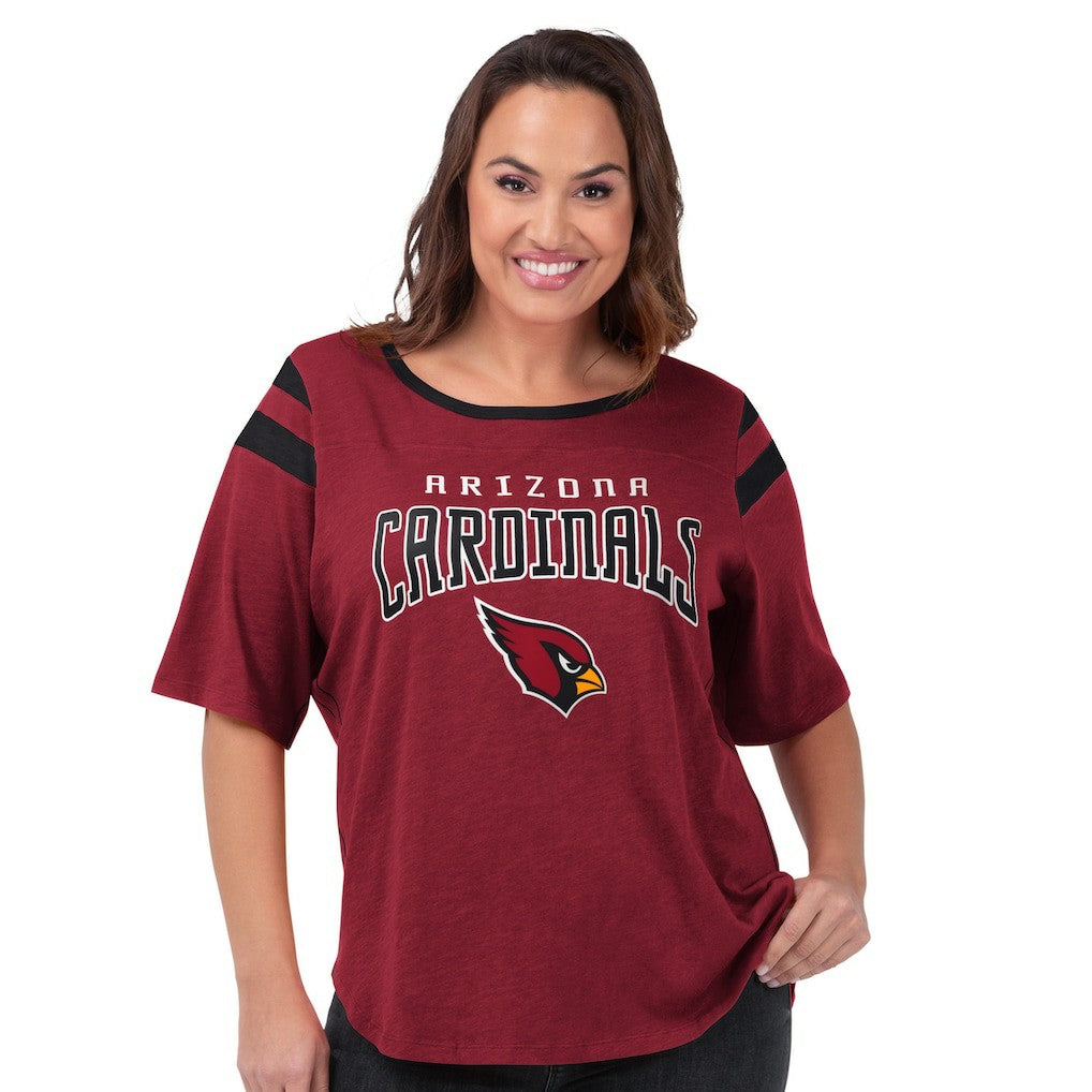 G-III 4Her by Carl Banks Women's Plus Size Linebacker T-Shirt - Arizona Cardinals