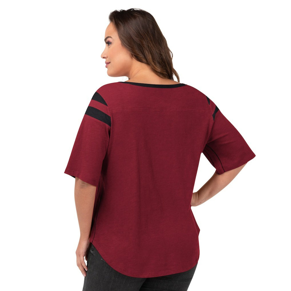 G-III 4Her by Carl Banks Women's Plus Size Linebacker T-Shirt - Arizona Cardinals