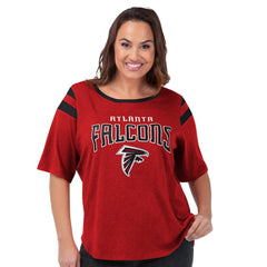 G-III 4Her by Carl Banks Women's Plus Size Linebacker T-Shirt - Atlanta Falcons