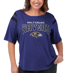 G-III 4Her by Carl Banks Women's Plus Size Linebacker T-Shirt - Baltimore Ravens