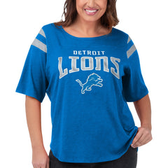 G-III 4Her by Carl Banks Women's Plus Size Linebacker T-Shirt - Detroit Lions