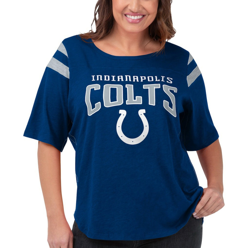 G-III 4Her by Carl Banks Women's Plus Size Linebacker T-Shirt - Indianapolis Colts