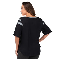 G-III 4Her by Carl Banks Women's Plus Size Linebacker T-Shirt - Las Vegas Raiders