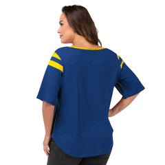 G-III 4Her by Carl Banks Women's Plus Size Linebacker T-Shirt - Los Angeles Rams