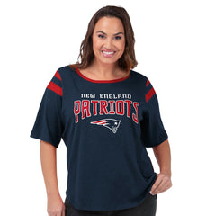 G-III 4Her by Carl Banks Women's Plus Size Linebacker T-Shirt - New England Patriots
