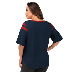 G-III 4Her by Carl Banks Women's Plus Size Linebacker T-Shirt - New England Patriots