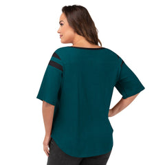 G-III 4Her by Carl Banks Women's Plus Size Linebacker T-Shirt - Philadelphia Eagles