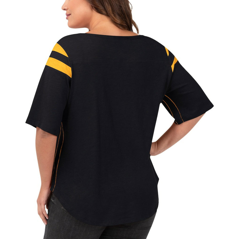 G-III 4Her by Carl Banks Women's Plus Size Linebacker T-Shirt - Pittsburgh Steelers