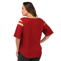 G-III 4Her by Carl Banks Women's Plus Size Linebacker T-Shirt - San Francisco 49ers