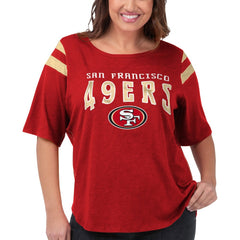 G-III 4Her by Carl Banks Women's Plus Size Linebacker T-Shirt - San Francisco 49ers