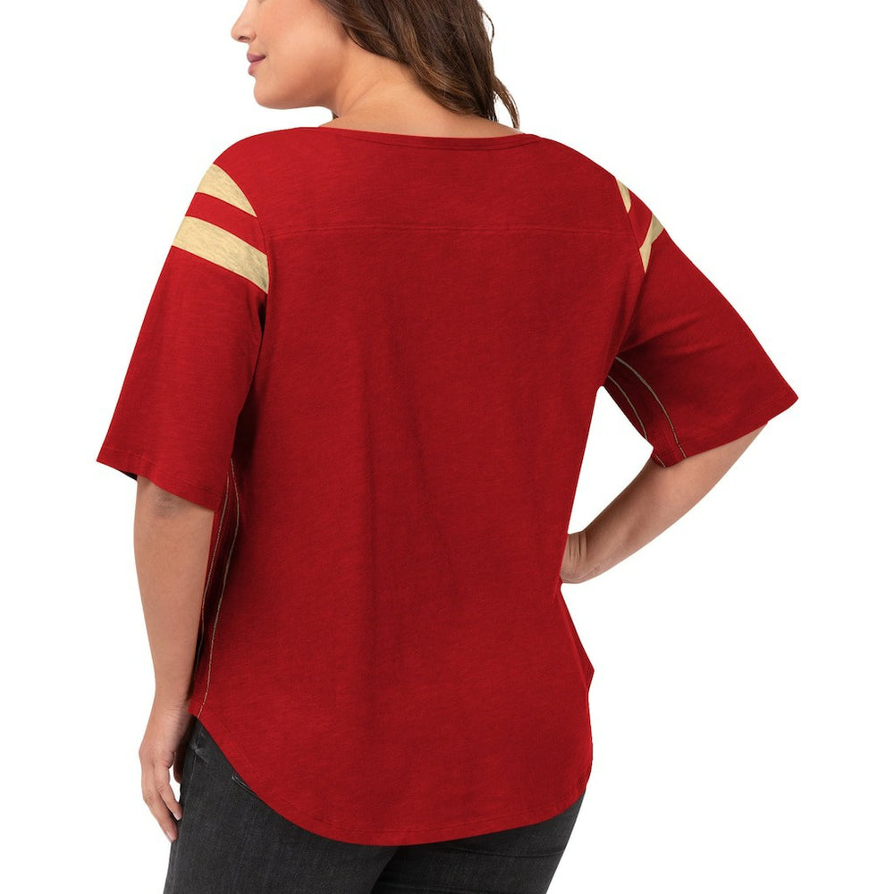 G-III 4Her by Carl Banks Women's Plus Size Linebacker T-Shirt - San Francisco 49ers