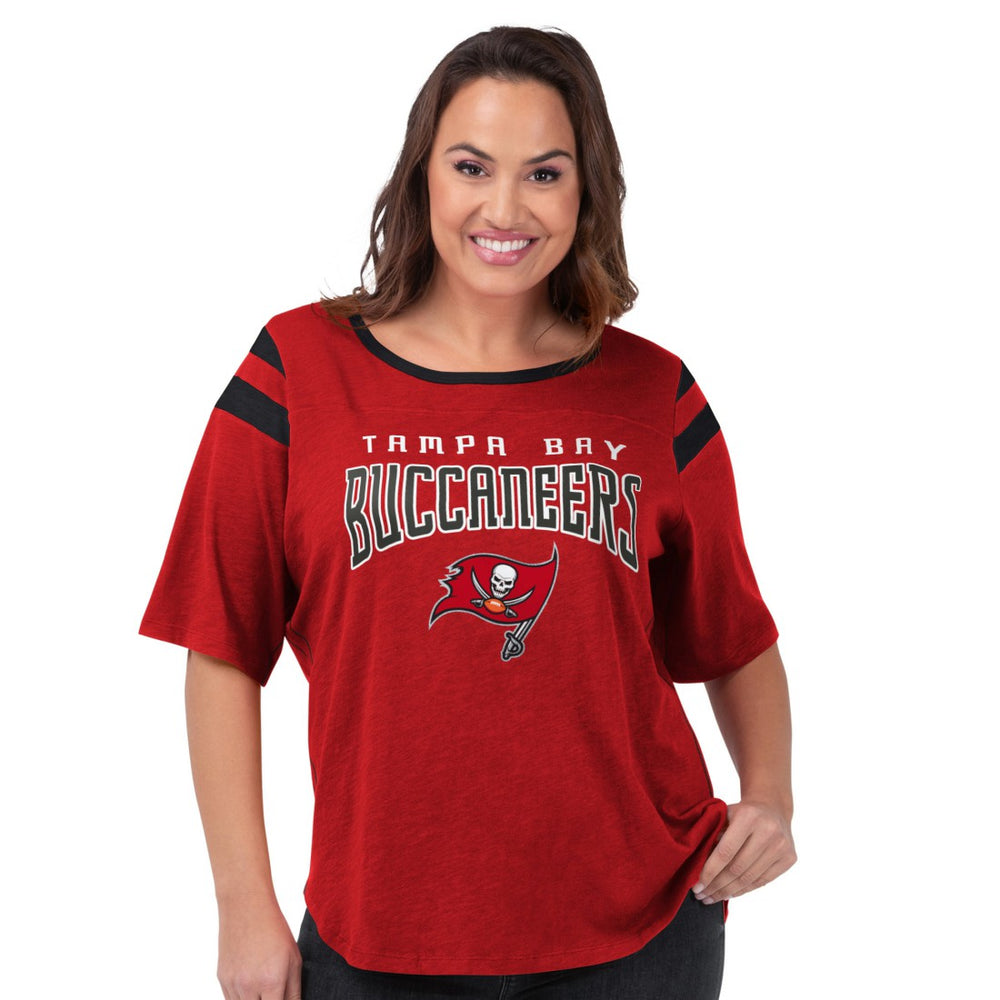 G-III 4Her by Carl Banks Women's Plus Size Linebacker T-Shirt - Tampa Bay Buccaneers