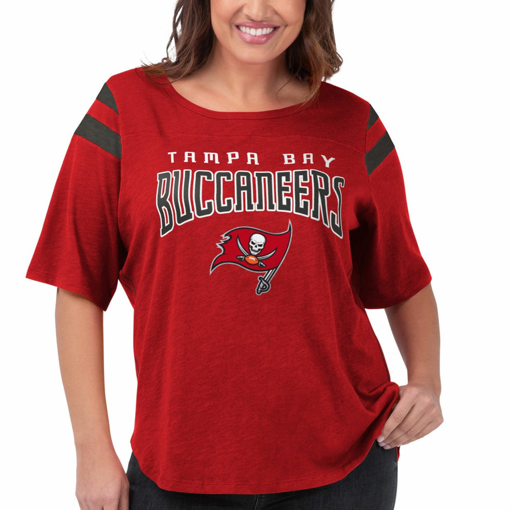 G-III 4Her by Carl Banks Women's Plus Size Linebacker T-Shirt - Tampa Bay Buccaneers