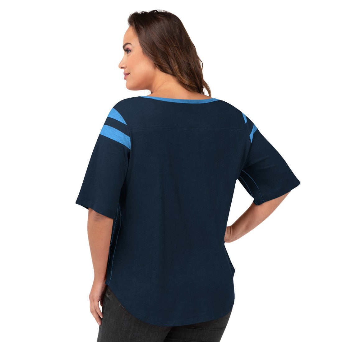 G-III 4Her by Carl Banks Women's Plus Size Linebacker T-Shirt - Tennessee Titans