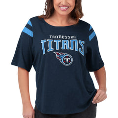 G-III 4Her by Carl Banks Women's Plus Size Linebacker T-Shirt - Tennessee Titans