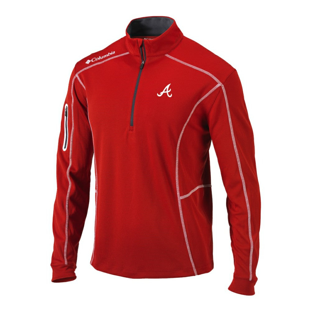 MLB Atlanta Braves Columbia Omni-Wick Shotgun Quarter-Zip Pullover Top
