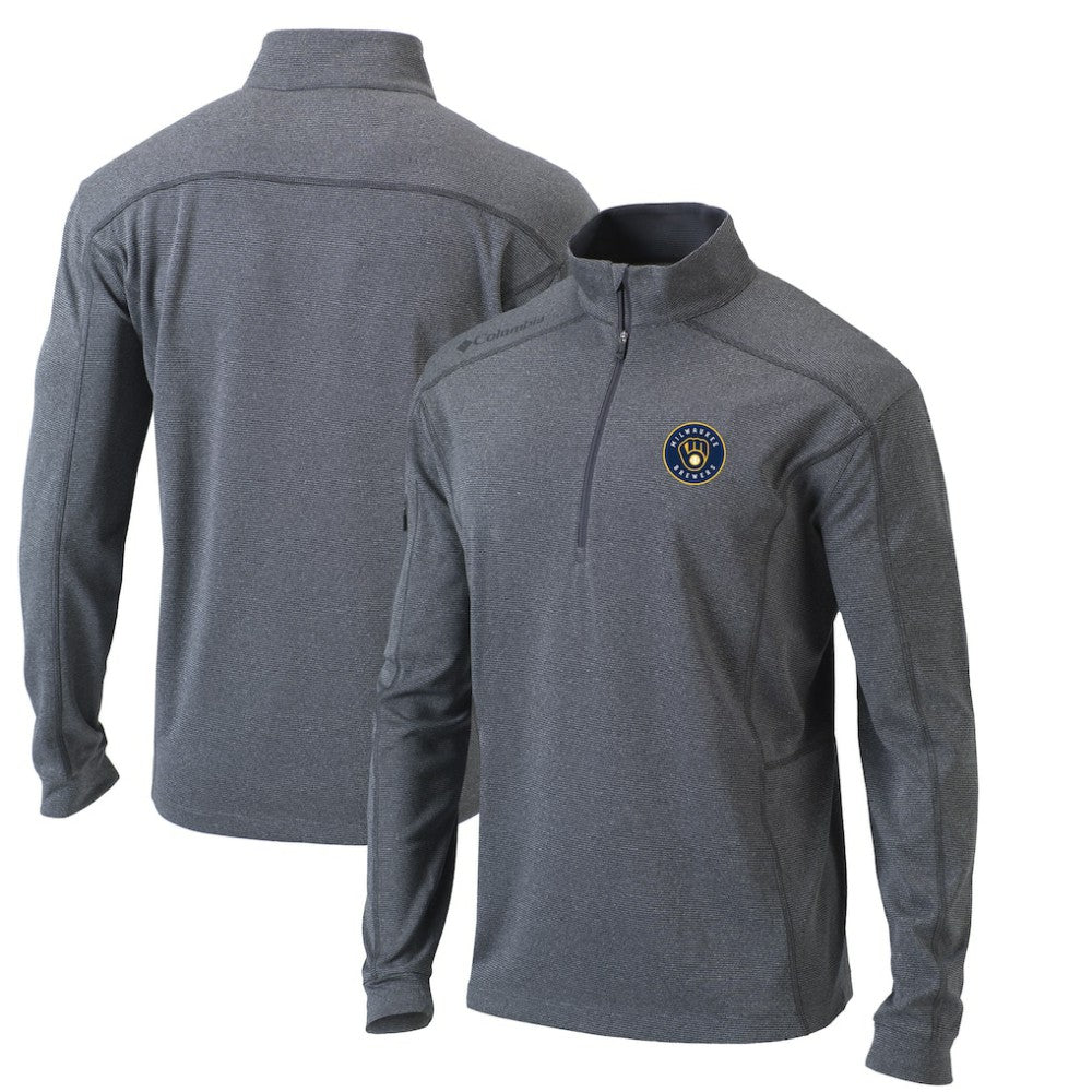MLB Milwaukee Brewers Columbia Omni-Wick Shotgun Quarter-Zip Pullover Top