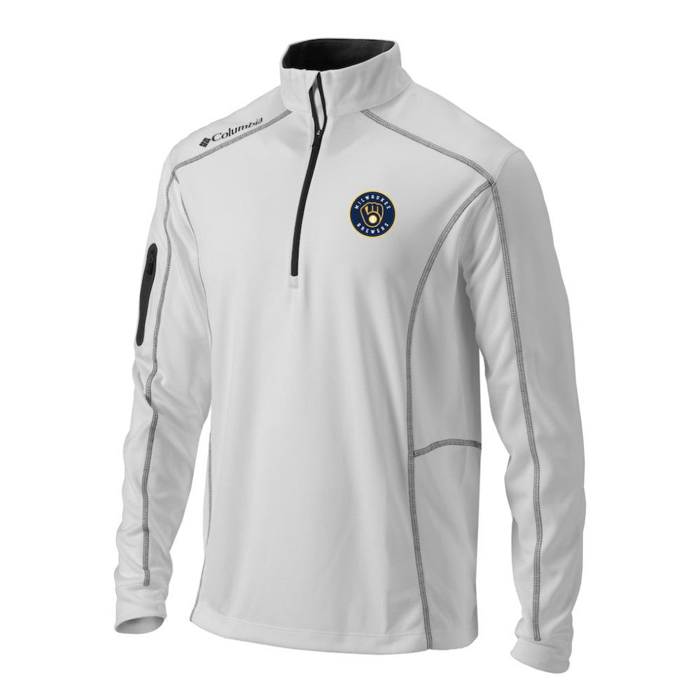MLB Milwaukee Brewers Columbia Omni-Wick Shotgun Quarter-Zip Pullover Top