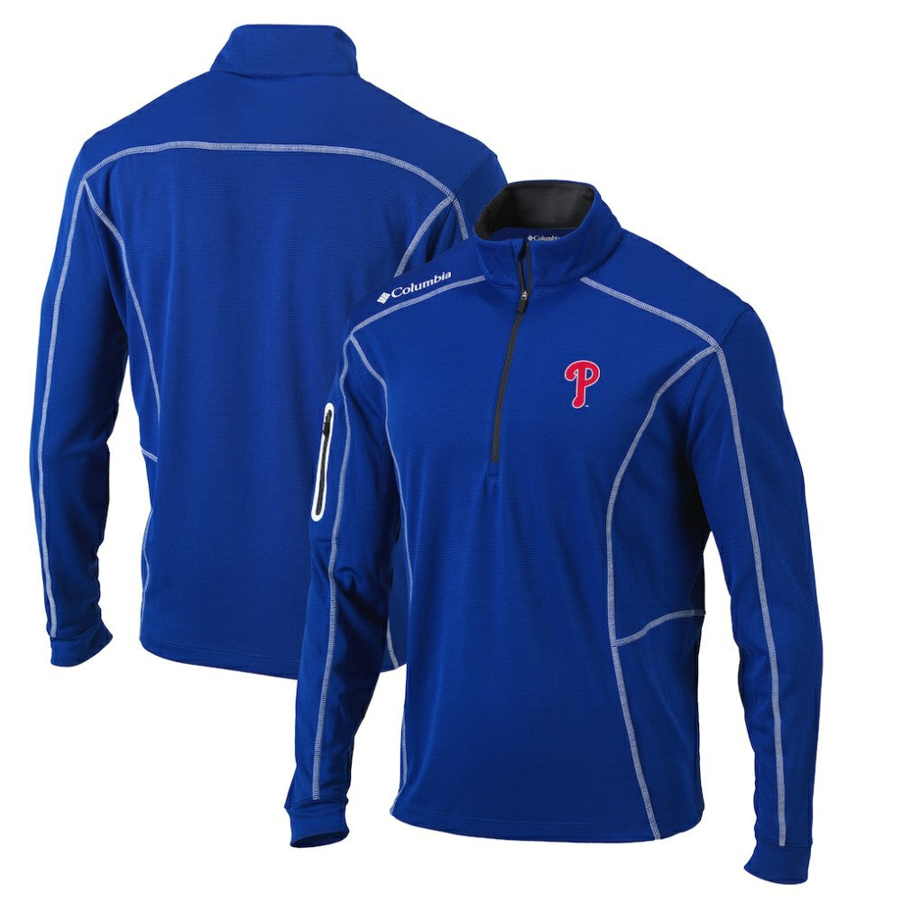 MLB Philadelphia Phillies Columbia Omni-Wick Shotgun Quarter-Zip Pullover Top