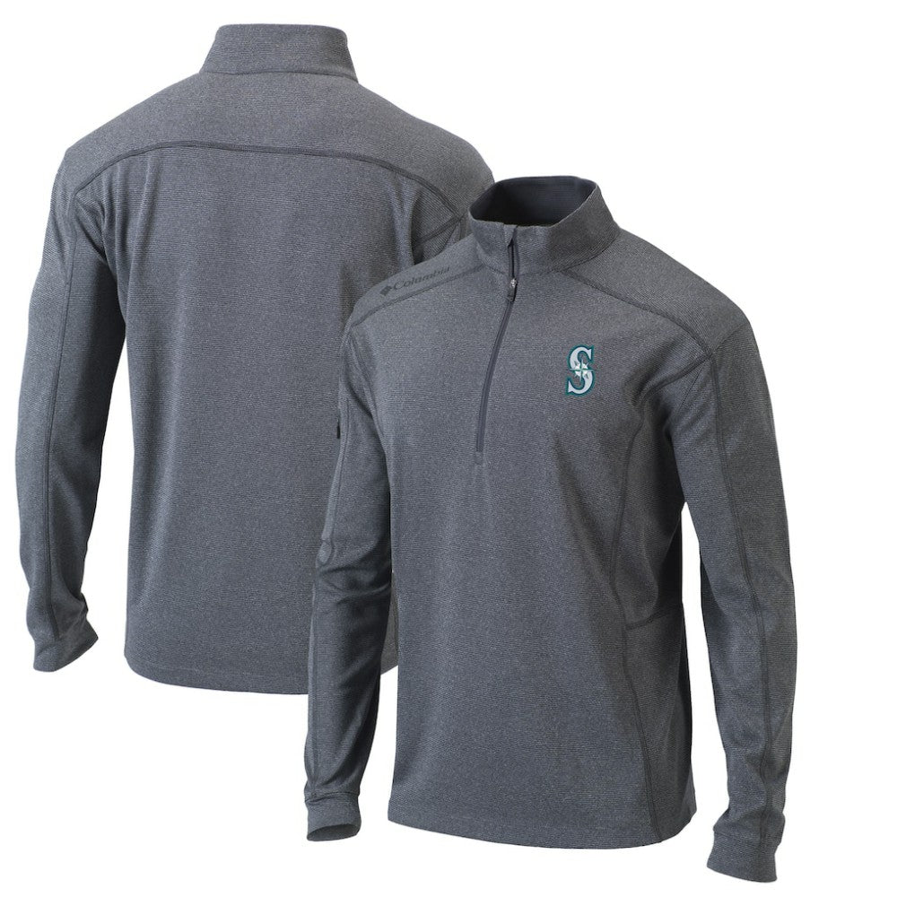 MLB Seattle Mariners Columbia Omni-Wick Shotgun Quarter-Zip Pullover Top